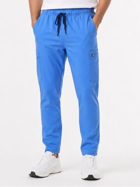 Figs Men's Cairo Cargo Scrub Pants Ceil Blue - Size L